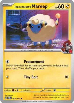 Team Rocket's Mareep (72) [SV10: Destined Rivals] Reverse Holofoil
