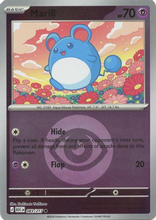 Marill - 083/217 (Energy Symbol Pattern) (83) [ME: Ascended Heroes] Reverse Holofoil