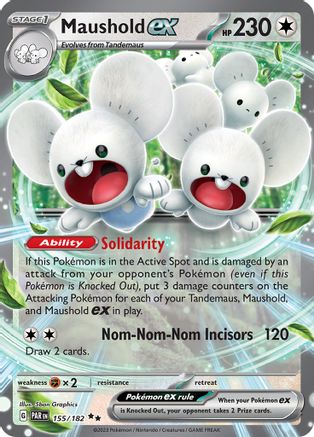 Maushold ex (155) [SV04: Paradox Rift] Holofoil