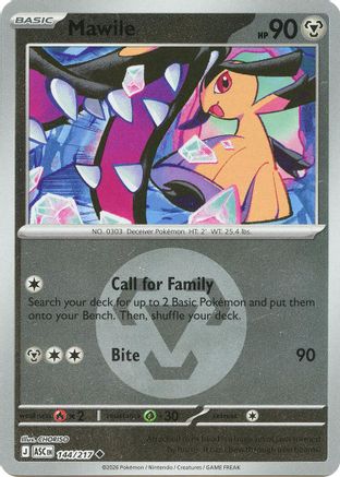 Mawile - 144/217 (Energy Symbol Pattern) (144) [ME: Ascended Heroes] Reverse Holofoil