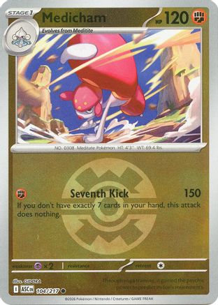 Medicham - 104/217 (Quick Ball) (104) [ME: Ascended Heroes] Reverse Holofoil