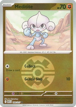 Meditite (Quick Ball) (103) [ME: Ascended Heroes] Reverse Holofoil