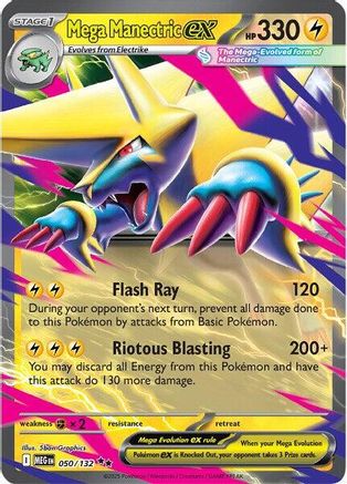 Mega Manectric ex - 050/132 (50) [ME01: Mega Evolution] Holofoil