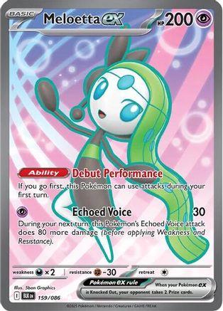 Meloetta ex - 159/086 (159) [SV: Black Bolt] Holofoil