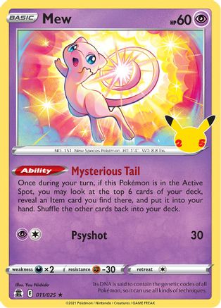Mew (11) [Celebrations] Holofoil