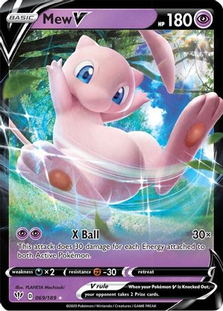Mew V (69) [SWSH03: Darkness Ablaze] Holofoil