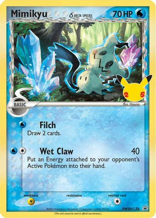 Mimikyu (Delta Species) - SWSH136 (SWSH136) [SWSH: Sword & Shield Promo Cards] Holofoil