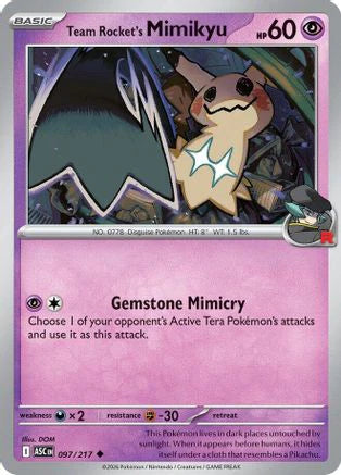 Team Rocket's Mimikyu - 097/217 (97) [ME: Ascended Heroes]