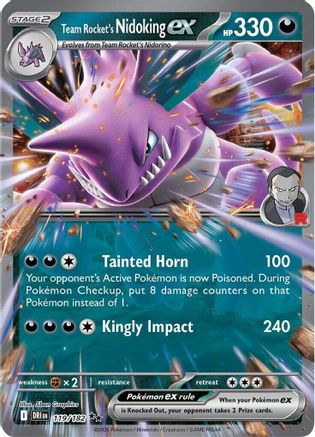 Team Rocket's Nidoking ex - 119/182 (119) [SV10: Destined Rivals] Holofoil