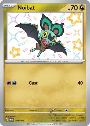 Noibat - 194/091 (194) [SV: Paldean Fates] Holofoil