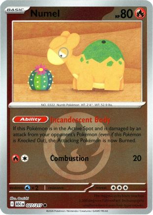 Numel - 027/217 (Energy Symbol Pattern) (27) [ME: Ascended Heroes] Reverse Holofoil