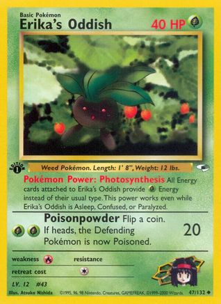 Erika's Oddish (47) (47) [Gym Heroes] 1st Edition