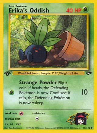 Erika's Oddish (70) [Gym Challenge] 1st Edition