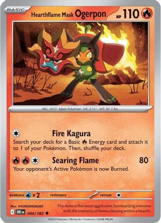 Hearthflame Mask Ogerpon (44) [SV10: Destined Rivals] Reverse Holofoil