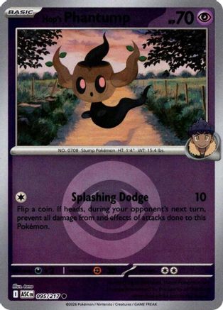 Hop's Phantump (Energy Symbol Pattern) (95) [ME: Ascended Heroes] Reverse Holofoil
