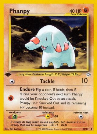 Phanpy (43) [Neo Genesis] 1st Edition