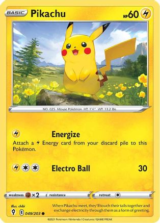 Pikachu (49) [SWSH07: Evolving Skies]