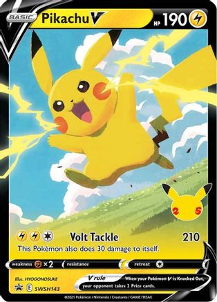 Pikachu V - SWSH143 (SWSH143) [SWSH: Sword & Shield Promo Cards] Holofoil