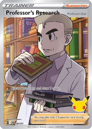 Professor's Research (Full Art) (24) [Celebrations] Holofoil