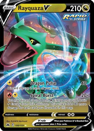 Rayquaza V (100) [Crown Zenith] Holofoil