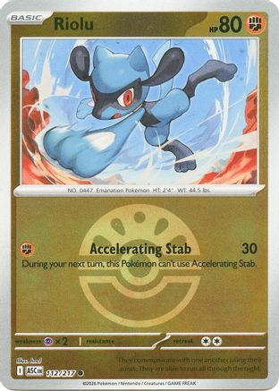Riolu (Friend Ball) (112) [ME: Ascended Heroes] Reverse Holofoil
