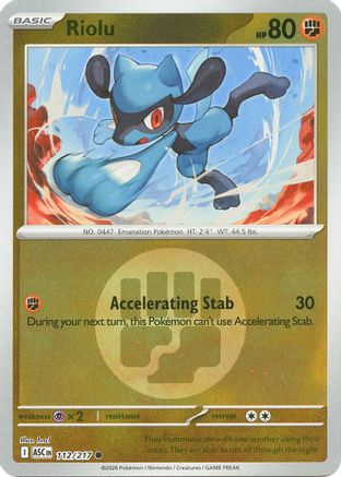 Riolu (Energy Symbol Pattern) (112) [ME: Ascended Heroes] Reverse Holofoil