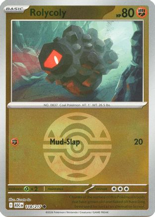 Rolycoly (Dusk Ball) (118) [ME: Ascended Heroes] Reverse Holofoil