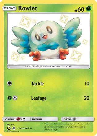 Rowlet (SV2) [Hidden Fates: Shiny Vault] Holofoil