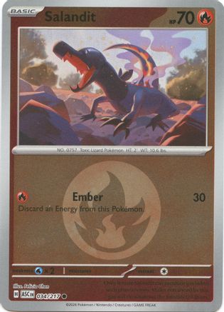 Salandit (Energy Symbol Pattern) (34) [ME: Ascended Heroes] Reverse Holofoil