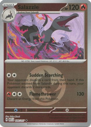 Salazzle - 035/217 (Energy Symbol Pattern) (35) [ME: Ascended Heroes] Reverse Holofoil