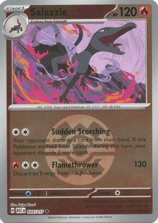 Salazzle - 035/217 (Quick Ball) (35) [ME: Ascended Heroes] Reverse Holofoil