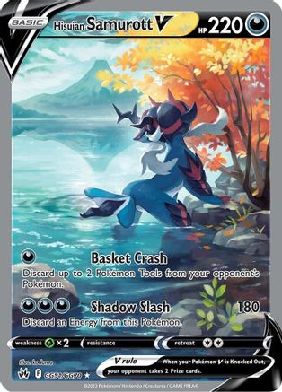Hisuian Samurott V (GG51) [Crown Zenith: Galarian Gallery] Holofoil