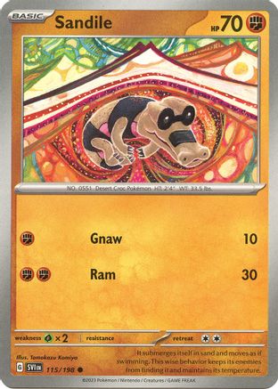 Sandile - 115/198 (115) [SV01: Scarlet & Violet Base Set]