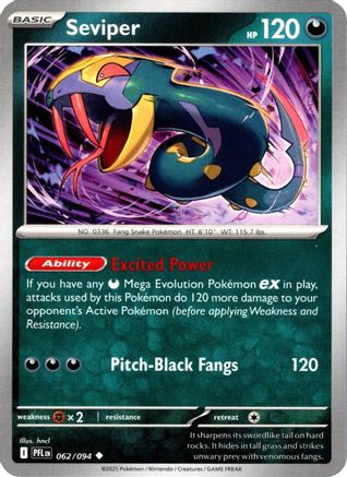 Seviper (62) [ME02: Phantasmal Flames]