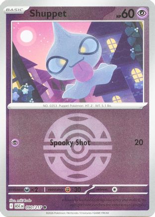 Shuppet (Dusk Ball) (90) [ME: Ascended Heroes] Reverse Holofoil