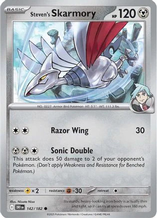Steven's Skarmory (142) [SV10: Destined Rivals] Reverse Holofoil