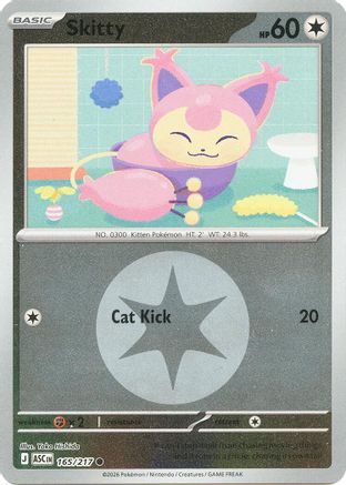 Skitty (Energy Symbol Pattern) (165) [ME: Ascended Heroes] Reverse Holofoil