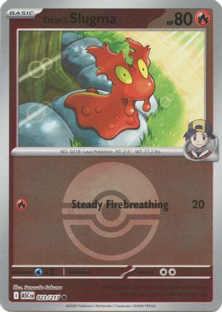 Ethan's Slugma (Poke Ball) (23) [ME: Ascended Heroes] Reverse Holofoil