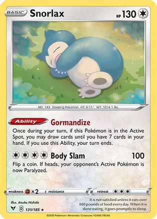 Snorlax (131) [SWSH04: Vivid Voltage] Reverse Holofoil