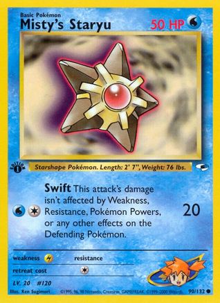 Misty's Staryu (90) [Gym Heroes] 1st Edition