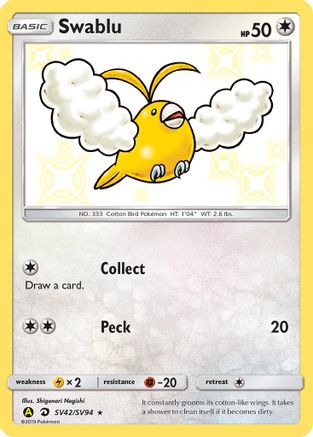 Swablu (SV42) [Hidden Fates: Shiny Vault] Holofoil