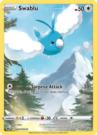 Swablu (GG27) [Crown Zenith: Galarian Gallery] Holofoil