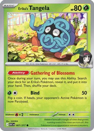 Erika's Tangela - 007/217 (7) [ME: Ascended Heroes]
