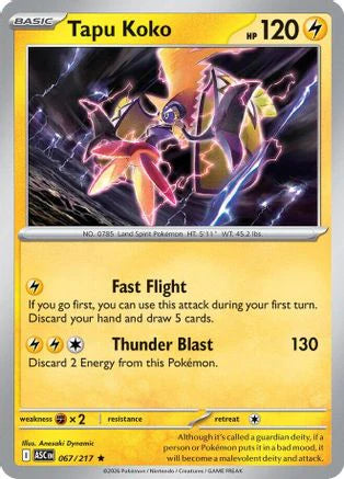 Tapu Koko (67) [ME: Ascended Heroes] Holofoil