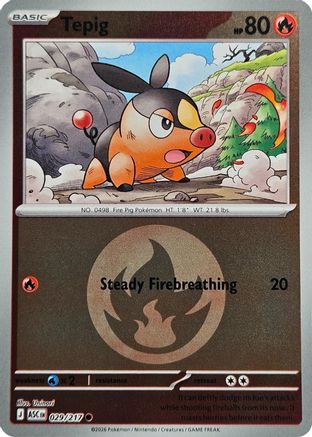 Tepig (Energy Symbol Pattern) (29) [ME: Ascended Heroes] Reverse Holofoil