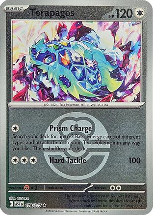 Terapagos (Love Ball) (178) [ME: Ascended Heroes] Reverse Holofoil