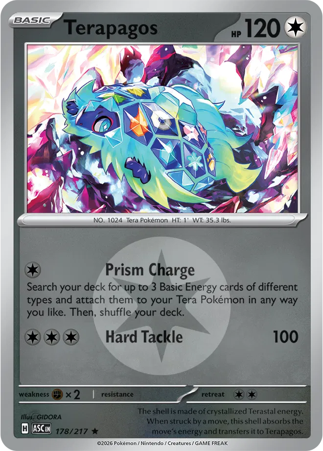 Terapagos (Energy Symbol Pattern) (178) [ME: Ascended Heroes] Reverse Holofoil