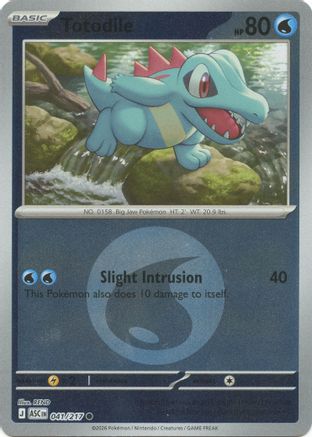 Totodile (Energy Symbol Pattern) (41) [ME: Ascended Heroes] Reverse Holofoil