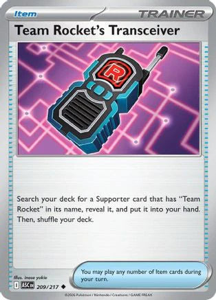 Team Rocket's Transceiver - 209/217 (209) [ME: Ascended Heroes]