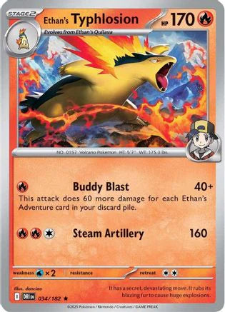 Ethan's Typhlosion (34) [SV10: Destined Rivals] Reverse Holofoil